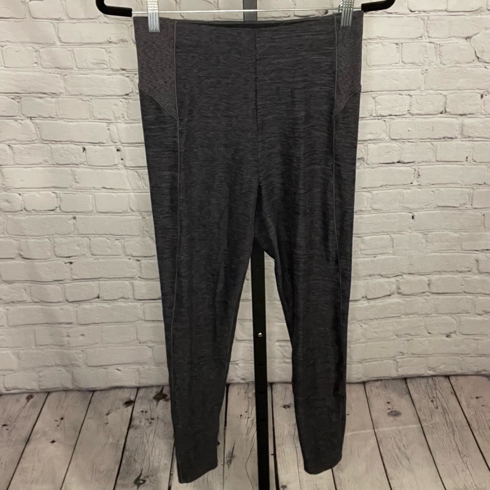 Victoria's Dark Knit Pants with Ribbed Trim
